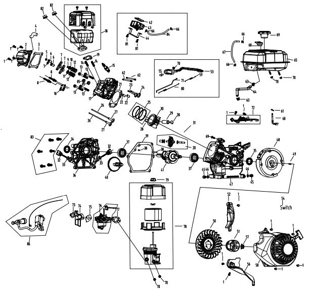 YF3200 Engine parts